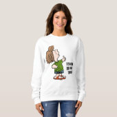 Sweatshirt cacahuètes | Peppermenthe Patty Thumbs Up (Devant entier)