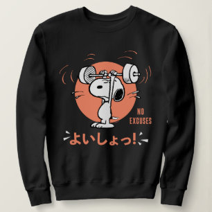 Sweatshirt cacahuètes Poids de levage Snoopy