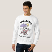 Sweatshirt cacahuètes | Snoopy Beach Vacances en famille (Devant entier)