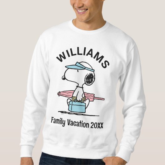 Sweatshirt cacahuètes | Snoopy Beach Walk Vacances en famille (Devant)