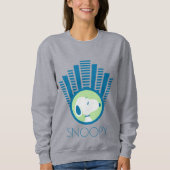 Sweatshirt cacahuètes | Snoopy Blue Deco Dreams (Devant)