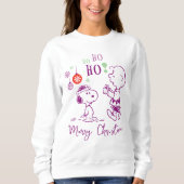 Sweatshirt cacahuètes | Snoopy & Charlie Brown Ho Ho Ho (Devant)