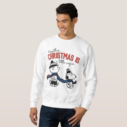 Sweatshirt cacahuètes | Snoopy & Charlie Brown Winter Scarf (Devant entier)