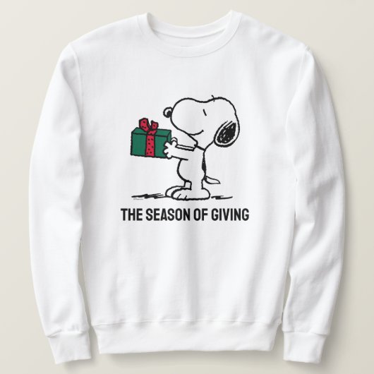 Sweatshirt cacahuètes | Snoopy Christmas Gift Giver (Design devant)