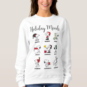 Sweatshirt cacahuètes Snoopy Christmas Holiday Moods