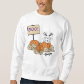 Sweatshirt cacahuètes | Snoopy Citrouille Patch Boo! (Devant)