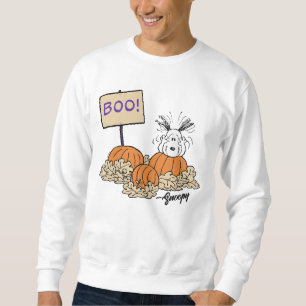 Sweatshirt cacahuètes Snoopy Citrouille Patch Boo!