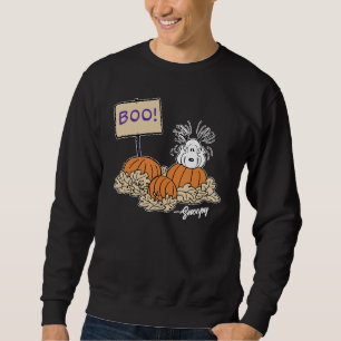 Sweatshirt cacahuètes   Snoopy Citrouille Patch Boo!