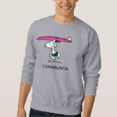 Sweatshirt cacahuètes | Snoopy Courir sur le Surf (Devant)