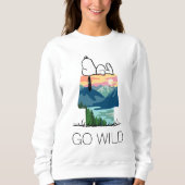 Sweatshirt cacahuètes | Snoopy Dog House Go Wild (Devant)