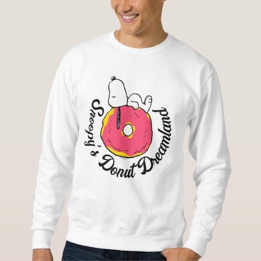 Sweatshirt cacahuètes | Snoopy Donut rose (Devant)