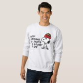 Sweatshirt cacahuètes | Snoopy Équilibrer Son Chien Disque (Devant entier)