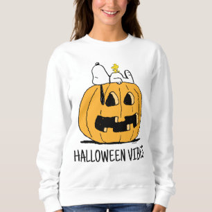 Sweatshirt cacahuètes Snoopy et Woodstock Jack-O-Lantern