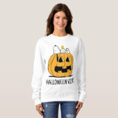 Sweatshirt cacahuètes | Snoopy et Woodstock Jack-O-Lantern (Devant entier)