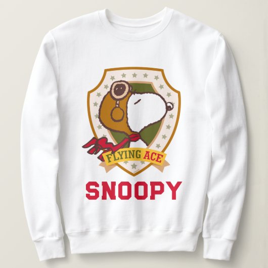 Sweatshirt cacahuètes | Snoopy Flying Ace Badge (Design devant)