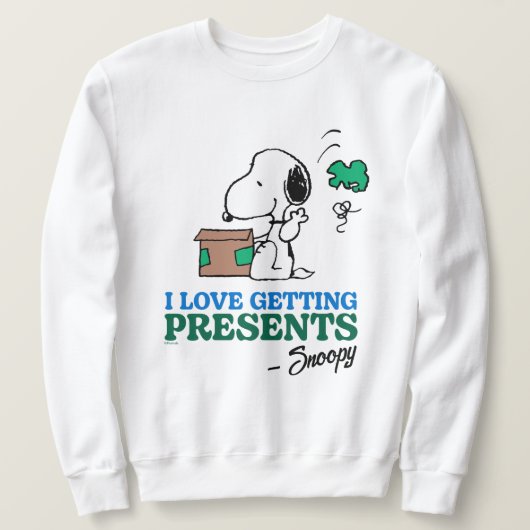 Sweatshirt cacahuètes | Snoopy I Love Obtenir des présentatio (Design devant)