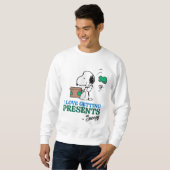 Sweatshirt cacahuètes | Snoopy I Love Obtenir des présentatio (Devant entier)