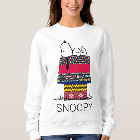 Sweatshirt cacahuètes | Snoopy Motif Mixtape Doghouse (Devant)