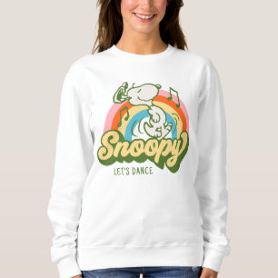 Sweatshirt cacahuètes   Snoopy Music Arc en ciel