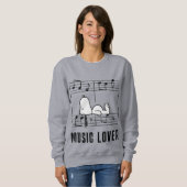 Sweatshirt cacahuètes | Snoopy Musical Notes (Devant entier)