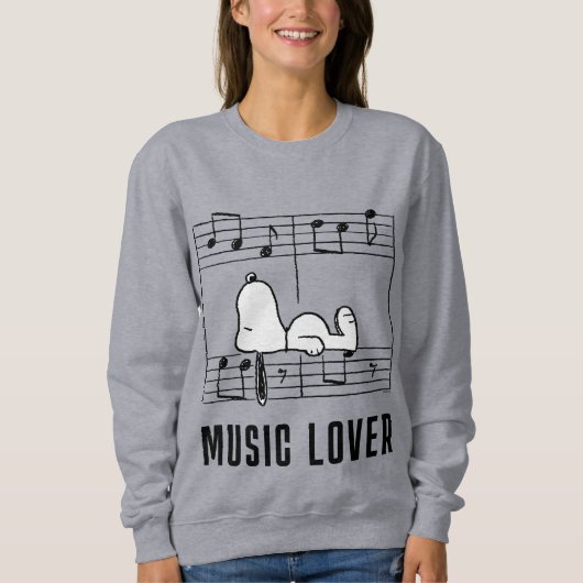 Sweatshirt cacahuètes | Snoopy Musical Notes (Devant)