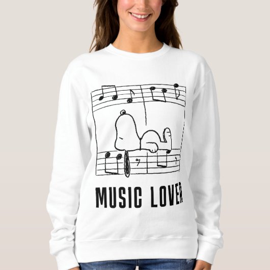 Sweatshirt cacahuètes | Snoopy Musical Notes (Devant)