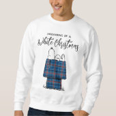 Sweatshirt cacahuètes | Snoopy Plaid Flannel Holiday Dog Hous (Devant)