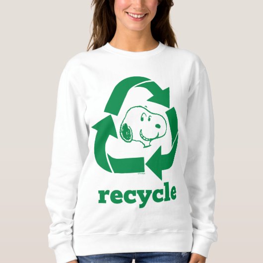 Sweatshirt cacahuètes | Snoopy Recycle Reuse (Devant)