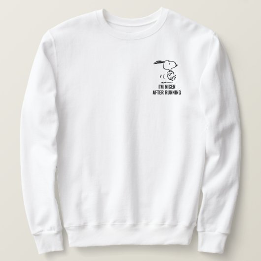 Sweatshirt cacahuètes | Snoopy Running (Design devant)