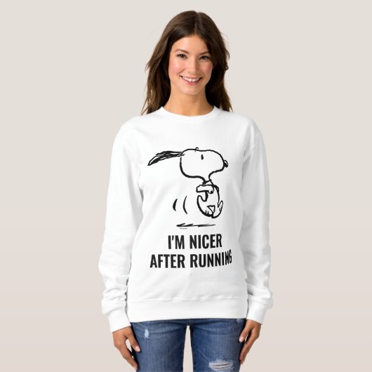 Sweatshirt cacahuètes | Snoopy Running (Devant entier)