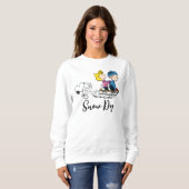 Sweatshirt cacahuètes | Snoopy, Sally & Linus Sled (Devant entier)