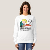 Sweatshirt cacahuètes | Snoopy & Schroeder au piano (Devant entier)
