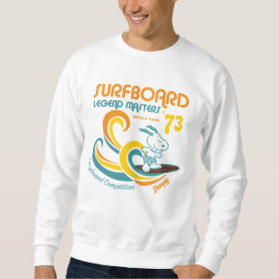 Sweatshirt cacahuètes Snoopy Surboard Longboard Competition
