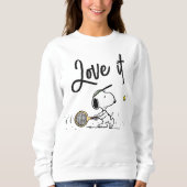 Sweatshirt cacahuètes | Snoopy Tennis Player (Devant)