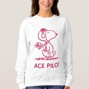 Sweatshirt cacahuètes Snoopy USA Land of the Free