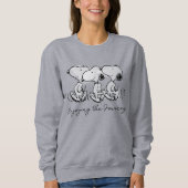 Sweatshirt cacahuètes | Snoopy Walking Tall (Devant)