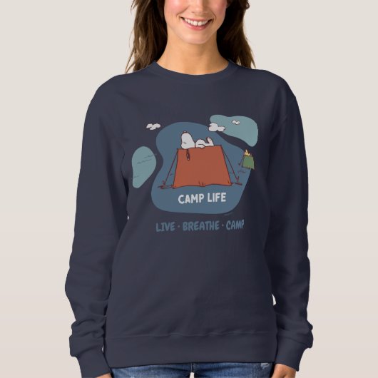 Sweatshirt cacahuètes | Snoopy & Woodstock Camp Life (Devant)