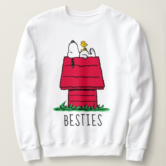 Sweatshirt cacahuètes | Snoopy & Woodstock Doghouse (Design devant)