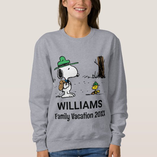 Sweatshirt cacahuètes | Snoopy & Woodstock Famille Vacances (Devant)