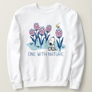 Sweatshirt cacahuètes Snoopy & Woodstock Flower Garden