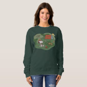 Sweatshirt cacahuètes | Snoopy & Woodstock Happy Campers (Devant entier)