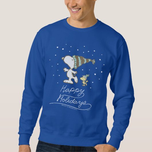 Sweatshirt cacahuètes | Snoopy & Woodstock Patinage d'hiver (Devant)