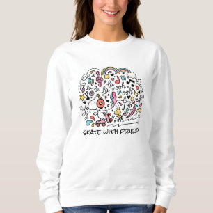 Sweatshirt cacahuètes Snoopy & Woodstock Roller Sking