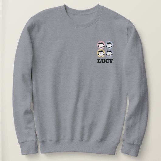 Sweatshirt cacahuètes | Visages de Lucy (Design devant)