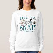 Sweatshirt cacahuètes | Vivre au patinage (Devant)