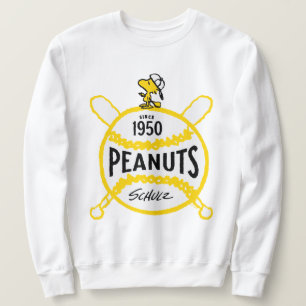 Sweatshirt cacahuètes WoodstockPeanuts Baseball depuis 1950