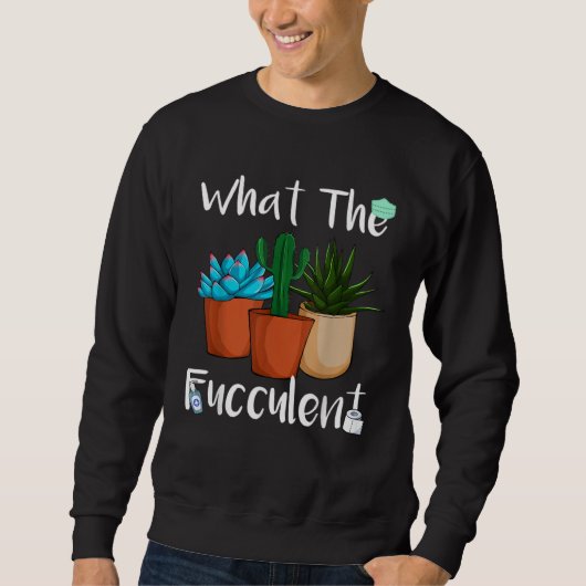 Sweatshirt Cactus for Men Plus Size (Devant)