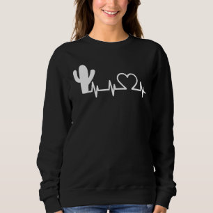 Sweatshirt Cactus Heartbeat Saguaro Cactus Heart Beat Pride
