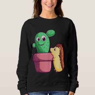 Sweatshirt Cactus Hérisson Amour Gardener Cactus Jardin Succu