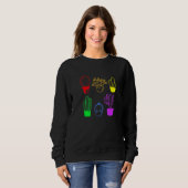 Sweatshirt Cactus Succulent Pride Rainbow Plante Subtle Lgbt (Devant entier)